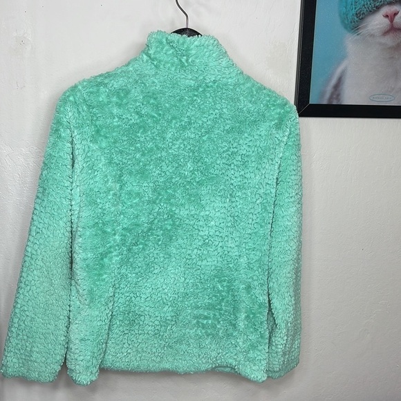 The North Face Women's Mint Green Osito Full Zip Soft Fleece Jacket Size Small - Picture 6 of 15